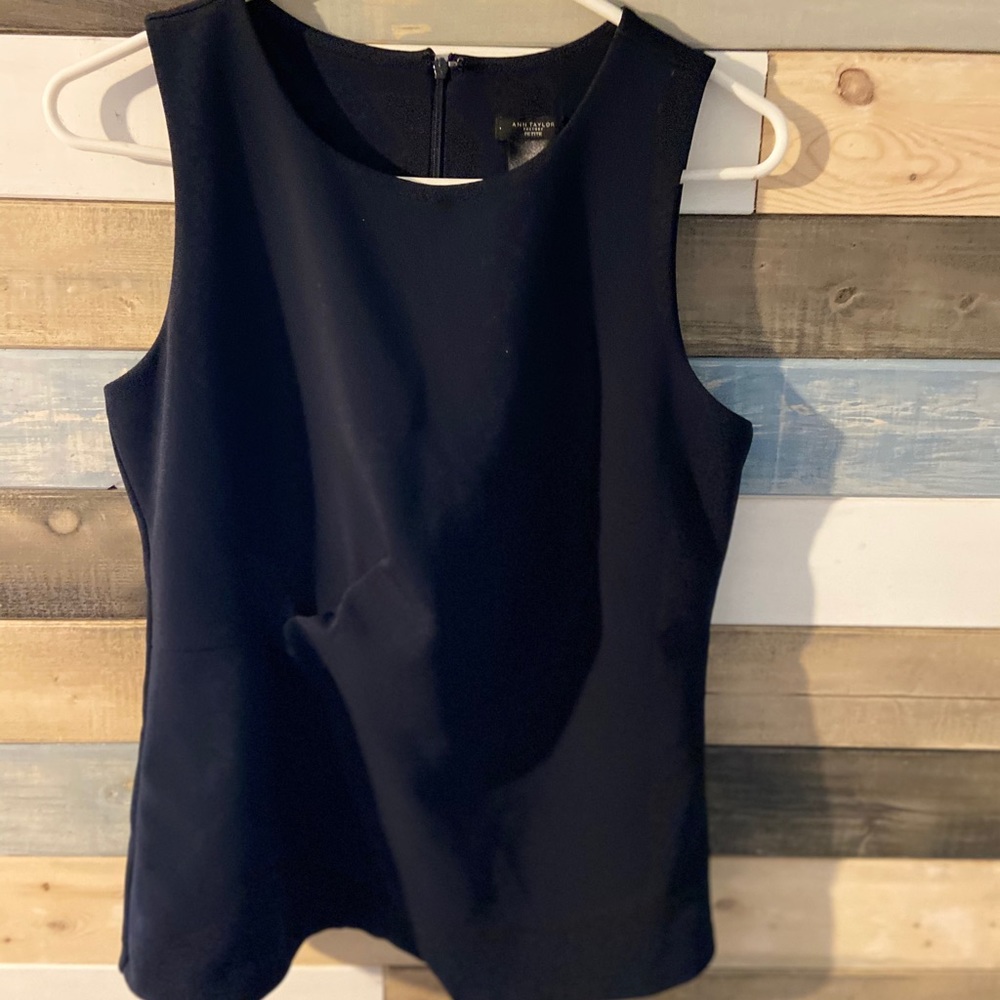 Ann Taylor size sp navy blue sleeveless top